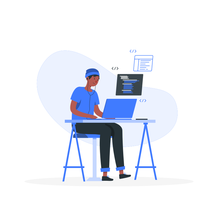 Computer cartoon