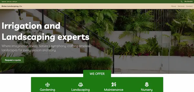 Boteo Landscaping Website